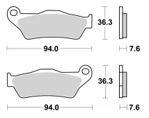 SBS 671 STREET SINTER T (FA181/245/643) MT/NK MULTISTRADA KTM ADV