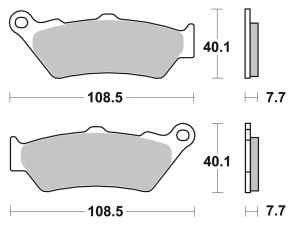 SBS 674 STREET SINTER T (FA209) BMW GS TRIUMPH DUCATI 1200
