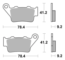 SBS 675 STREET SINTER T (FA208/213) MT/NK GS ROYAL TRIUMPH DUKE DUCATI