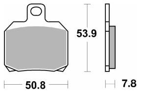 SBS 730 STREET SINTER T (FA266) BENELLI CLX DUCATI CBR RR ZX H2 QJ SRK