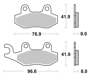 SBS 611 STD D/T (FA135/202/214/228) KLX 300 KLR TENERE TRIUMPH