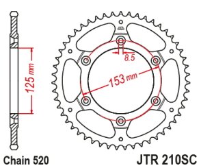 CORONA JT CR125 00/07 52D AUTOLIOMPIANTE