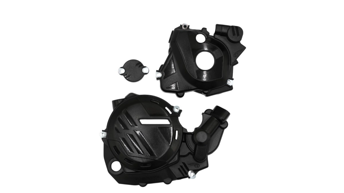 TAPA MOTOR EMBRAGUE KXF - X 250 (25-...) NEGRO AMX
