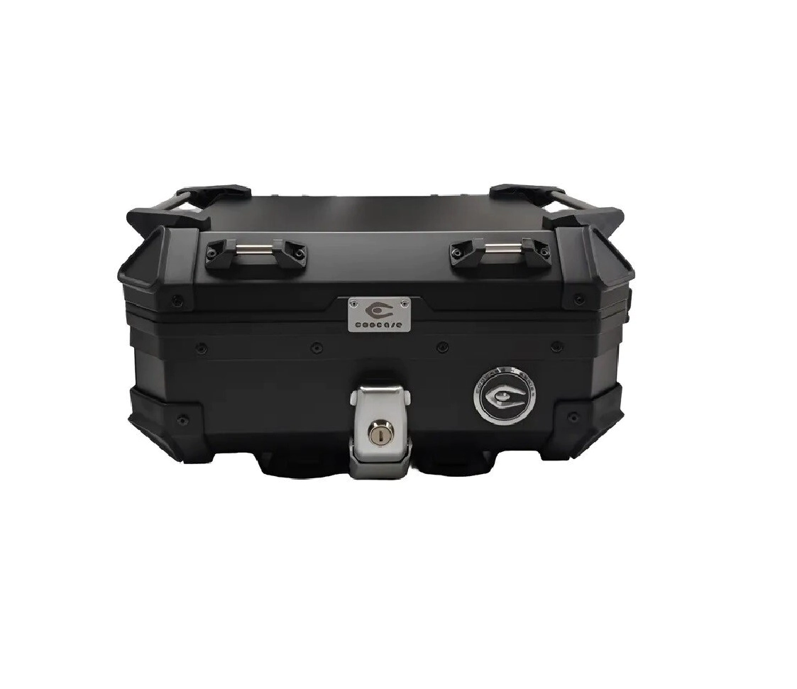 TOP CASE 27L MINI FULL BLACK COOCASE ALUMINIO 1,5mm + DIVISOR Y ELASTICOS