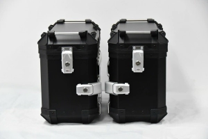 BAULERAS LATERALES 36L COOCASE ALUMINIO 1,5mm + DIVISOR Y ELASTICOS