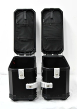 SIDE CASE 28L FULL BLACK COOCASE ALUMINIO 1,5mm + DIVISOR Y ELASTICOS