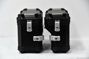 BAULERAS LATERALES 36L S-SHAPE DER COOCASE ALUMINIO 1,5mm + DIVISOR Y ELASTICOS