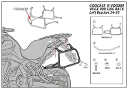 SOPORTE BAULERAS LATERALES VOGE 900 24/25 COOCASE PORTA ALFORJAS