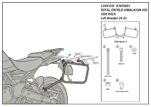SOPORTE BAULERAS LATERALES ROYAL ENFIELD HYMALAYAN 450 24/25 COOCASE PORTA ALFORJAS
