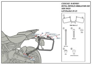 SOPORTE BAULERAS LATERALES ROYAL ENFIELD HYMALAYAN 450 24/25 COOCASE PORTA ALFORJAS