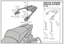 PORTA BAUL SUPERIOR VOGE 650 21/24 COOCASE