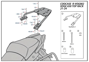 PORTA BAUL SUPERIOR VOGE 650 21/24 COOCASE