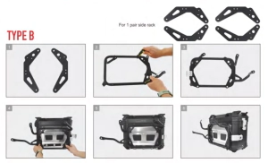 Z ADAPTADOR PARA RACKS LATERALES GIVI Y MARCAS ITALIANAS COOCASE