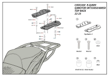 SOPORTE BAUL QJMOTOR SRT 550SX/600SX ALUMINIO COOCASE