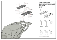 SOPORTE BAUL QJMOTOR SRT 550SX/600SX ALUMINIO COOCASE