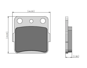 XTRAIL CERAMIC LT-Z 400 YFM350R BANSHEE RAPTOR TRX (FA084) - PASTILLA DE FRENO DIAFRAG