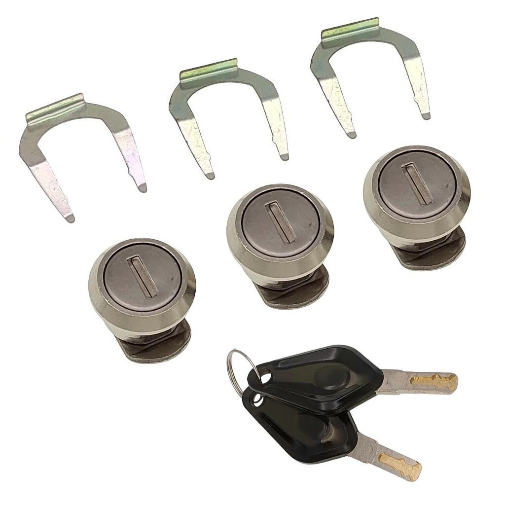 Z REPUESTO SET BAULERA TRASERA Y LATERALES ALUMINIO LLAVES Y CERRADURAS IGUALES x3 COOCASE