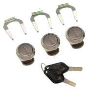 Z REPUESTO SET BAULERA TRASERA Y LATERALES ALUMINIO LLAVES Y CERRADURAS IGUALES x3 COOCASE