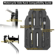SEPARADOR DISTANCIADOR PARA SOPORTE DE ALFORJA UNIVERSAL BLACK RHINOWALK