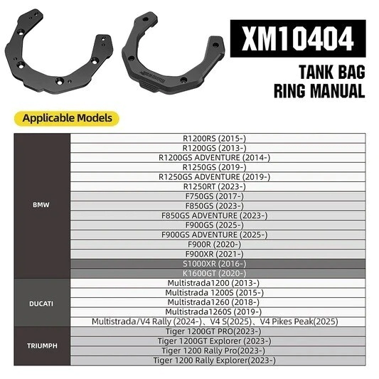 ANCLAJE MAGNETICO PARA MJX2011 BOLSO MECHANIC EXPANSIBLE 5L-6,5L RHINOWALK