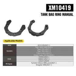 ANCLAJE  AC TIGER 900 GS310 MAGNETICO PARA BOLSO MECHANIC EXPANSIBLE 5L-6,5L RHINOWALK
