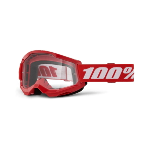 STRATA 2 JUNIOR Youth-Ni&ntilde;o Goggle Red - Clear Lens