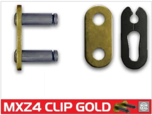 CADENA RK 428MXZ4x (VER MEDIDAS) DORADA CLIP