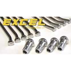 RAYOS NIPLES TAKASAGO EXCEL 19x2.15 YZF 250 450 22-26 TRAS 18+18u (36) #8 (4mm) INOX
