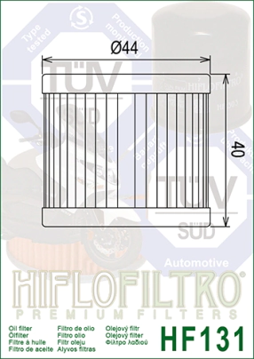 FILTRO ACEITE HIFLO BETA 200/ DR 100/125