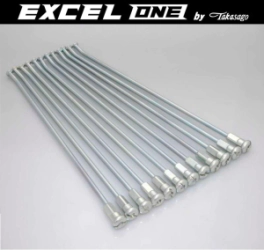 RAYOS NIPLES EXCEL ONE 18x1.85/2.15 KAWA RMZ TRAS 9+27u (36) #8 (4mm) ACERO