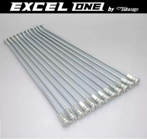 RAYOS NIPLES EXCEL ONE 19x1.85/2.15 RMZ RMX TRAS 18+18u (36) #8 (4mm) ACERO