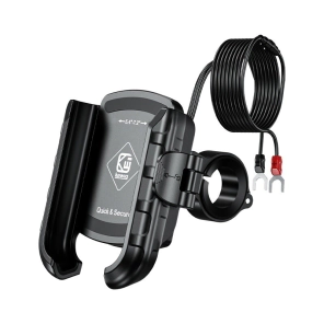 SOPORTE CELULAR FAST CHARGE ANTIVIBRACION USB-C ANTIRROBO KEWIG