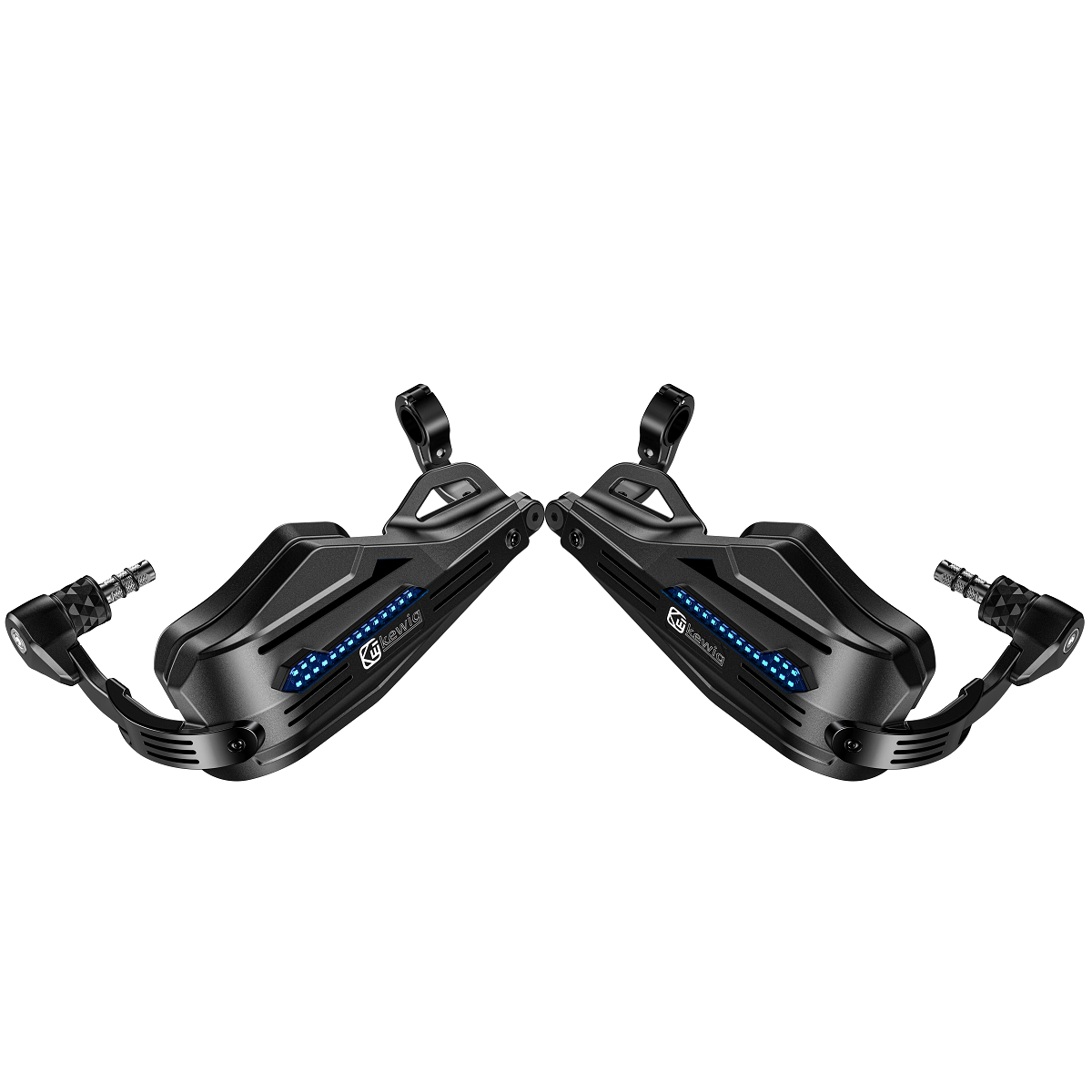 CUBRE PU�OS GEN 2 LED REFORZADOS ALU + PC NEGRO KEWIG