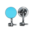 ESPEJOS ROUND PU�OS REBATIBLE BLUE ALU 6063 CNC HD ANTI-FOG ANTI-REFLEX HIDR�FOGO UNIVERSAL KEWIG