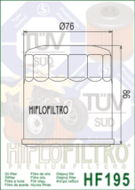 FILTRO ACEITE HIFLO POLARIS CUAD ATV RANGER HD 1500 RZR PRO