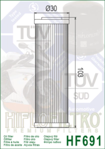 FILTRO ACEITE HIFLO FANTIC CABALLERO 250/500