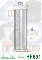 FILTRO ACEITE HIFLO FANTIC CABALLERO 250/500