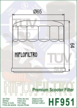 FILTRO ACEITE HIFLO T-MAX 530/560 SCOOTER TMAX HON/YAM
