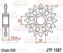 PI&Ntilde;ON JT XL750 TRANSLAP 23/24 CB750 HORNET 23/25 16D HONDA