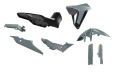 KIT PLASTICOS HONDA TRANSALP REVOLUTION 750 23/25 RTECH GRIS