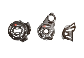 TAPA MOTOR EMBRAGUE KOVE 800X PRO/RALLY/GT 24/26 RTECH NEGRO