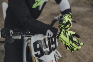 RIDEFIT Guante Fluo Yellow/Black 100%