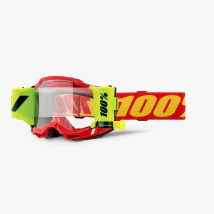 ACCURI 2 FORECAST Moto/MTB Goggle Red - Clear Lens 100%