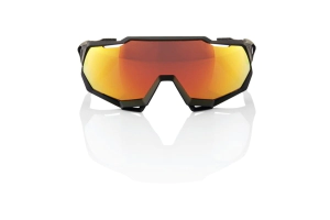 LENTES SPEEDTRAP Soft Tact Black - HiPER Red Mirror Lens
