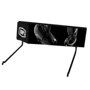 EXHIBIDOR FRONTAL 2 GANCHOS para panel ranurado Metal Face 100%