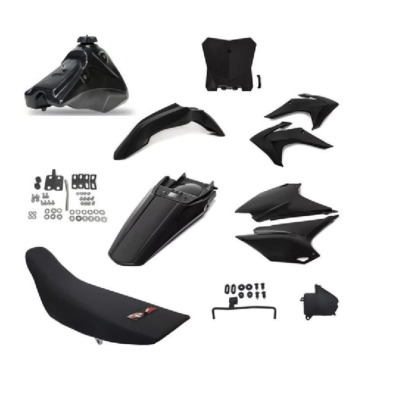 KIT COMPLETO ADAPTACION TORNADO XR 250/XR 200/MOTOCICLETAS DE LA MISMA CATEGORIA NEGRO AMX