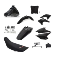 KIT COMPLETO ADAPTACION TORNADO XR 250/XR 200/MOTOCICLETAS DE LA MISMA CATEGORIA NEGRO AMX