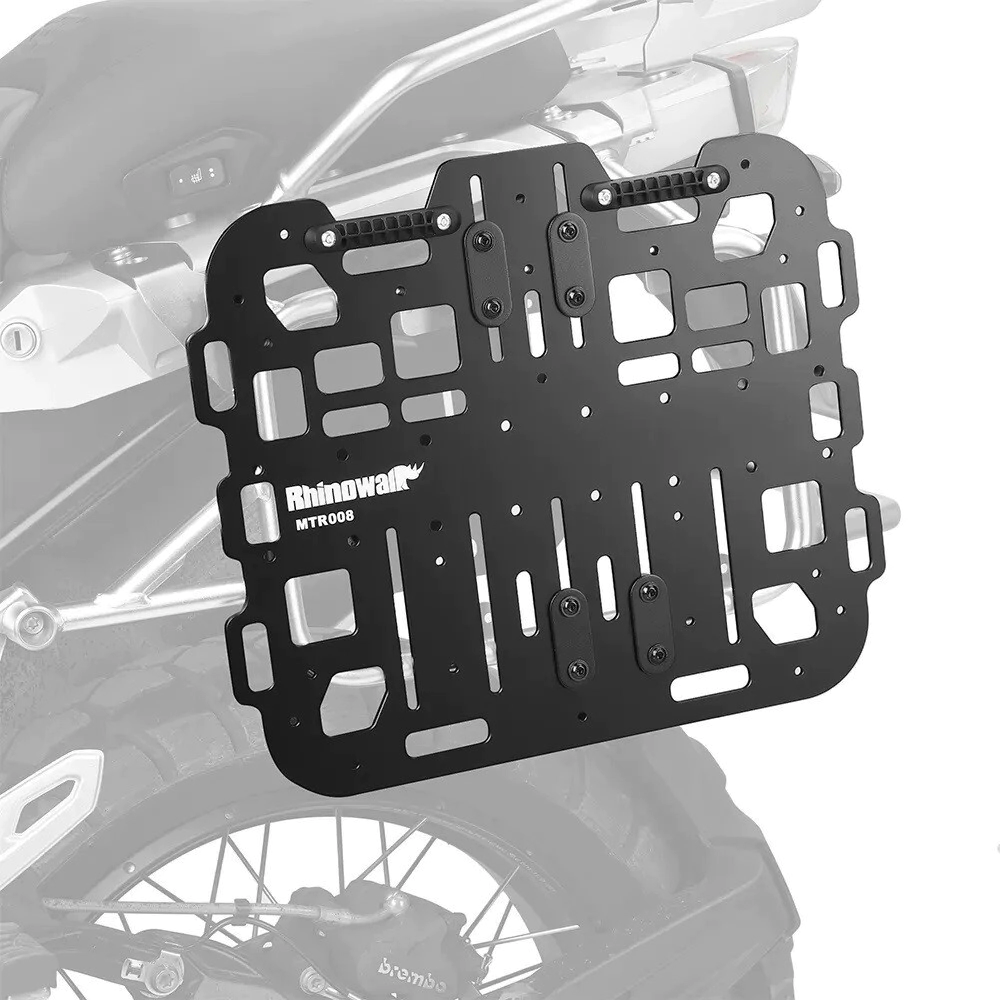 PLACA SOPORTE LATERAL ALUMINIO NEGRO RHINOWALK