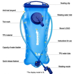BOLSA HIDRATACION IMPERMEABLE 3L RHINOWALK
