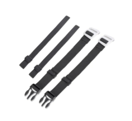 Z- REPUESTO HEBILLA x2 Y CORREAS x2 MOTOPACK BLACK RHINOWALK